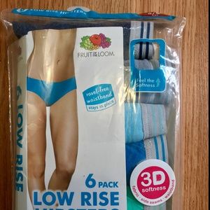 NWT Fruit of the Loom Low Rise Hipster Underwear